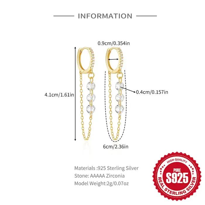 BOAKO – boucles d'oreilles rondes à pampilles en argent Sterling 925