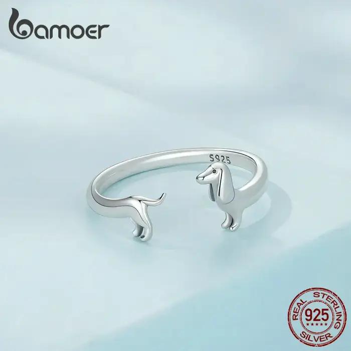 Bamoer – bague ouverte en argent Sterling 925 pur