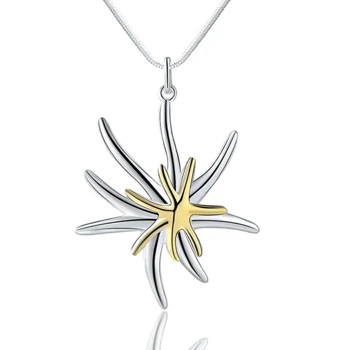 Collier élégant et tendance en forme d'étoile de mer