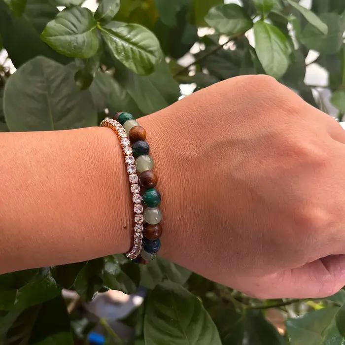 Bracelet en Bois Naturel Pour Attraction de Richesse et Prospérité Mode Homme Femme Occasion Spéciale