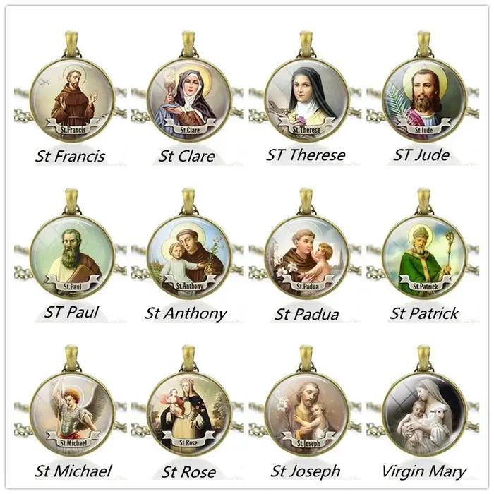 Collier Saint François Patrick Michel Vierge Marie