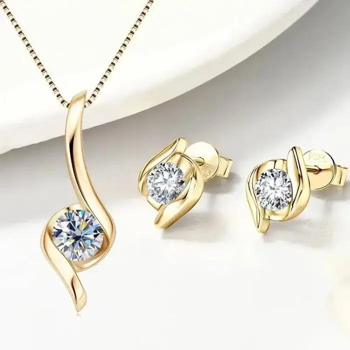 Ensemble de bijoux en argent Sterling 925 pour femmes