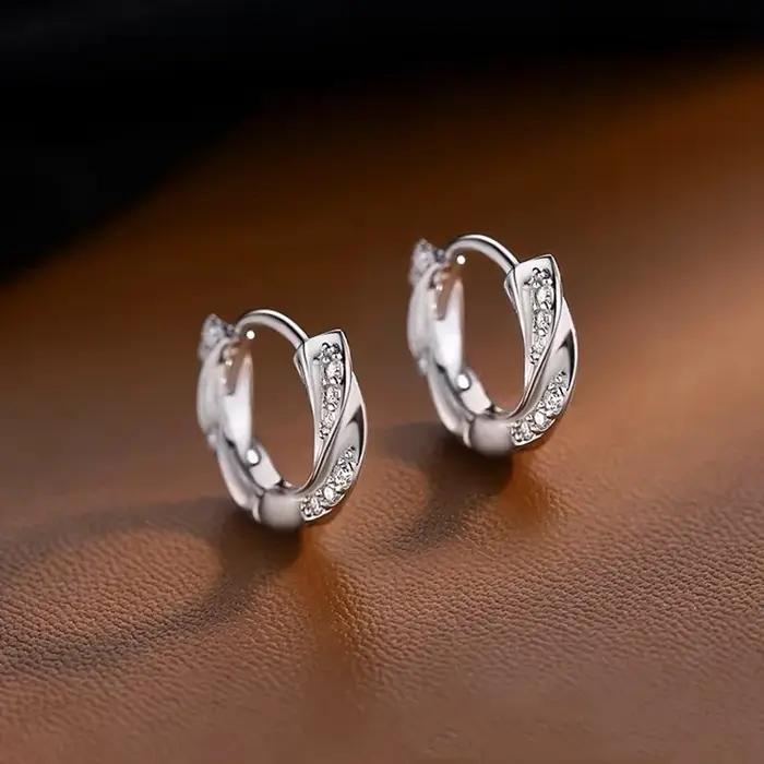 VENTFILLE-Boucles d'oreilles dragon irrégulières en argent regardé 925 pour femmes et filles, bijoux