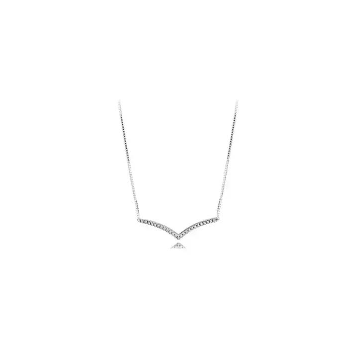 Collier luxueux en argent pur 925% avec étoile carrée et cercle