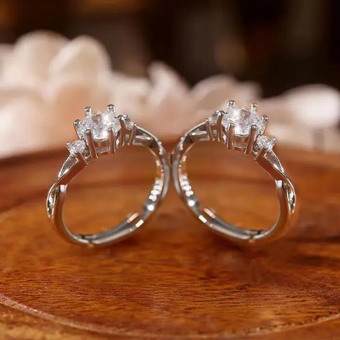 Bague Ajustable Vintage Amissié pour Femme