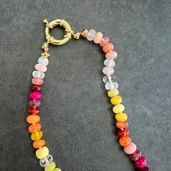 Collier Long bohème arc-en-ciel