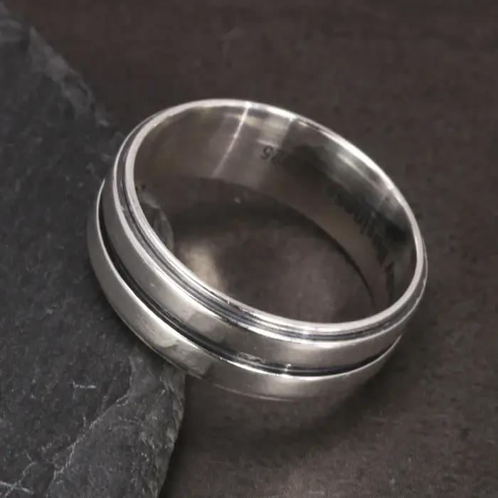 Dean Winchester Bague Authentique Argent 925 Aphorisme surnaturel Gravure Économiser des gens, Chass