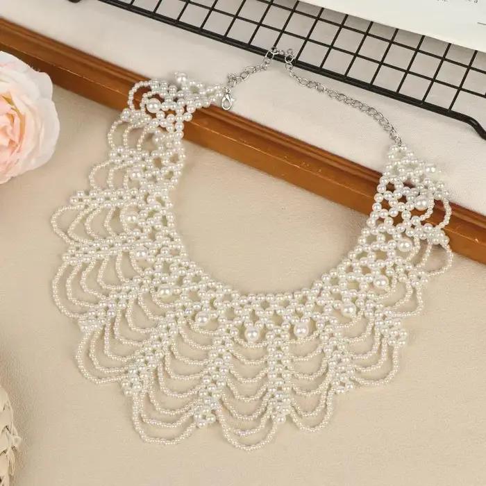 Collier de perles multicouches pour femmes