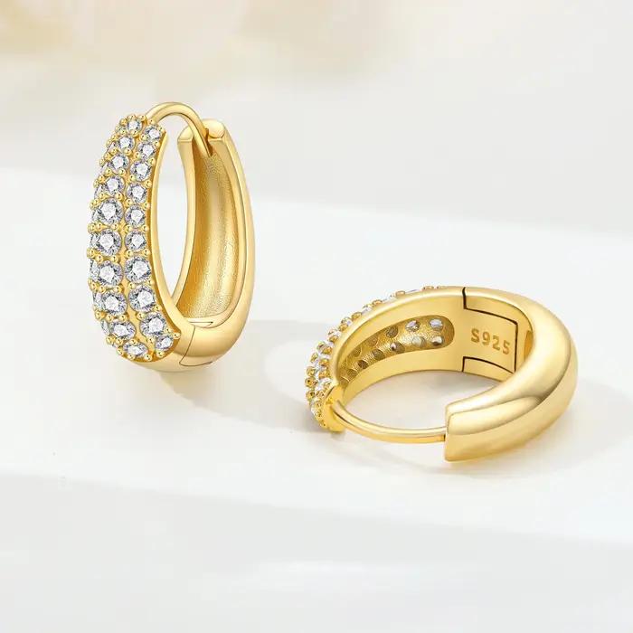Orstarry – boucles d'oreilles octogonales géométriques en argent Sterling S925