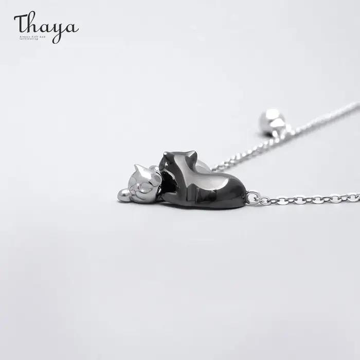 Thaya – collier avec pendentif plaqué or pour femmes