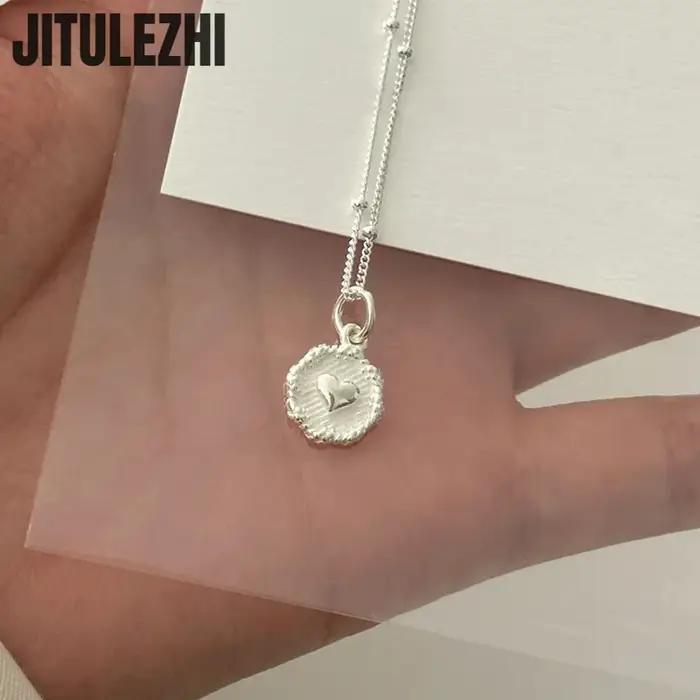 Collier pendentif en argent Sterling 925 pour femmes