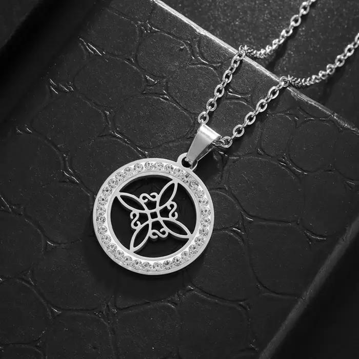 Collier pendentif nœud de sorcière pour femmes et hommes