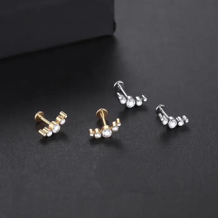 Boucles d'oreilles en titane