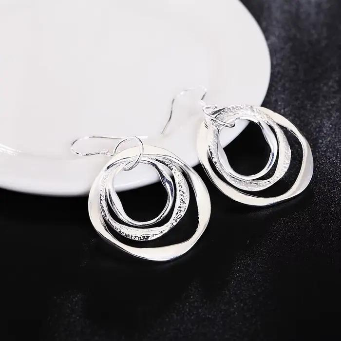 Boucles d'oreilles en argent sterling 925 pour femme