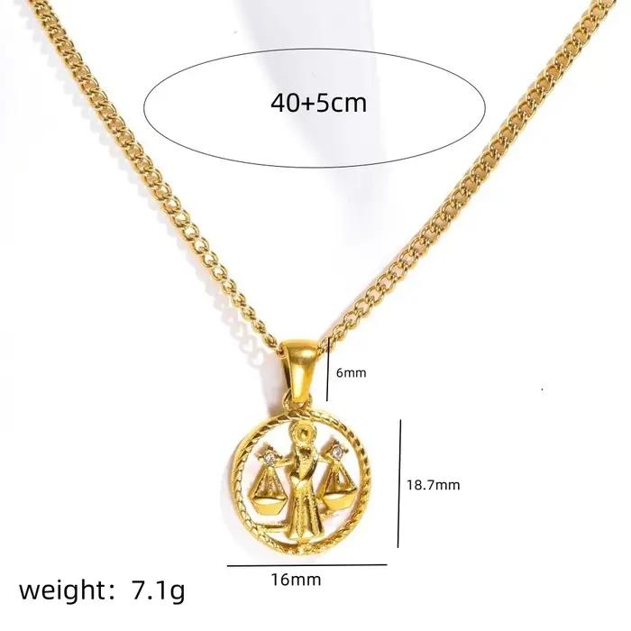 Collier de luxe avec signe du zodiaque