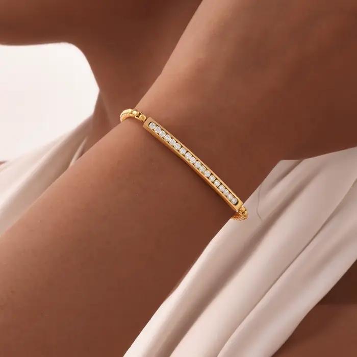 Zunderly-Bracelets de perles carrées pour hommes et femmes, bracelet JOBracelet, couple romantique, cadeaux de la fête des Léons, mode, luxe