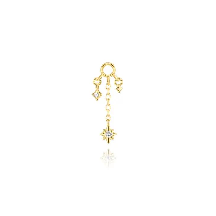 Aide bohème Mandala fleur de Lotus Punk boucle d'oreille géométrique caché Helix Piercing 925 argent