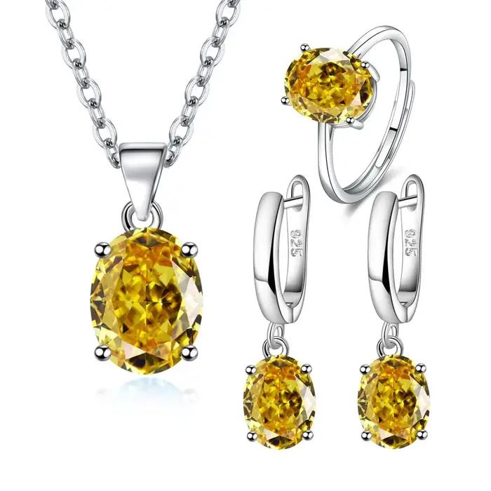 Ensembles de bijoux en argent Sterling 925 pour femmes