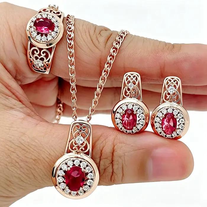 Kinel – ensemble de bijoux de mariage Vintage pour femmes