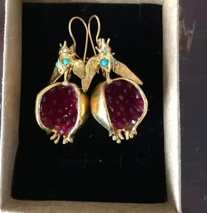 Boucles doreilles suspendues cristal plante style moderne pour femmes occasions speciales bronze argent