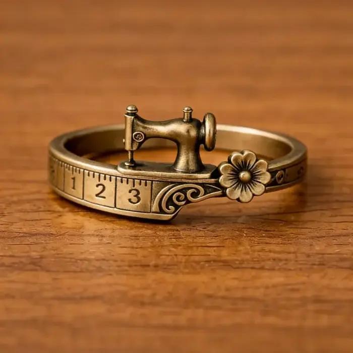 Bracelet créatif en alliage à thème machine à coudre pour femme