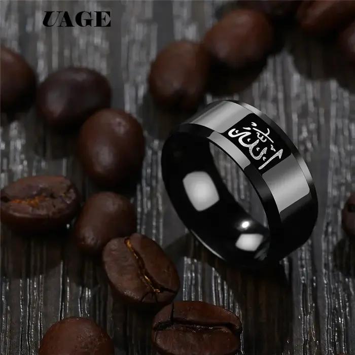 Alliance en acier inoxydable Utag pour hommes et femmes symbole de foi et de tradition occasions spéciales İslamique