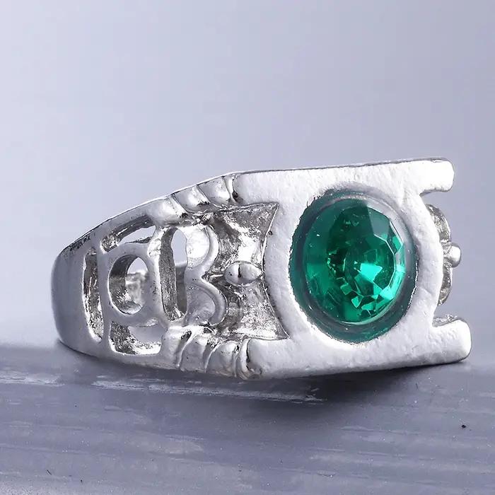 Bague lanterne verte à breloque, bijoux à la mode pour hommes et femmes