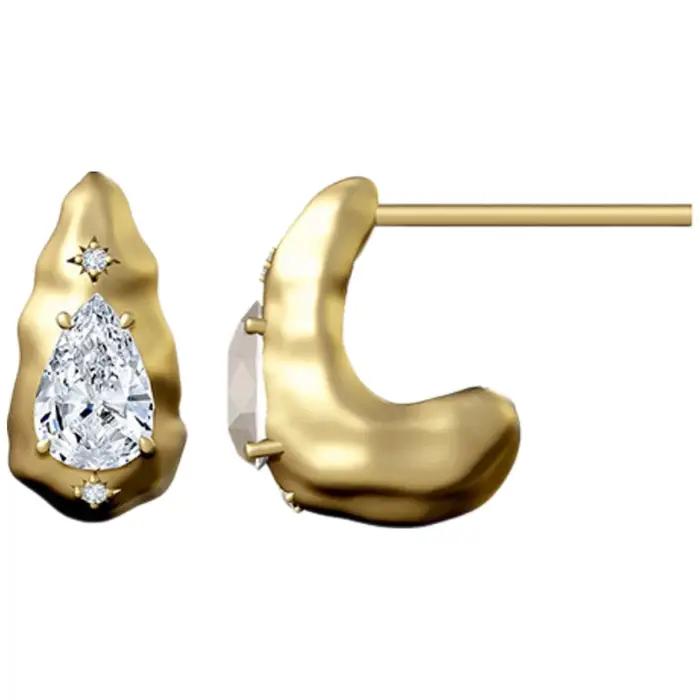 Boucles d'oreilles MUSHAN personnalisées en argent sterling 925 avec moissanite couleur D VVS