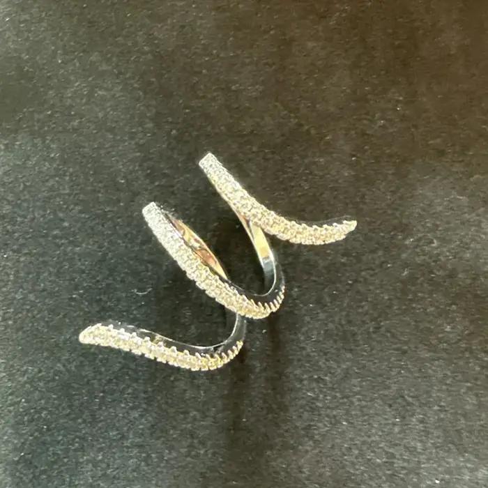 Bague de fiançailles en forme de serpent pour femmes