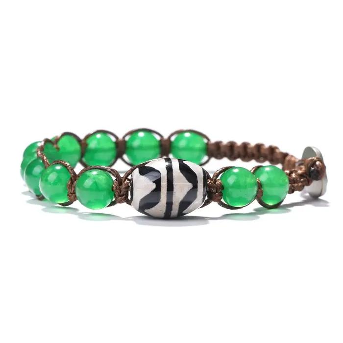 Bracelet Tianzhi en forme de dent de tigre, style tibétain bohème, chapelet en bois de santal rouge