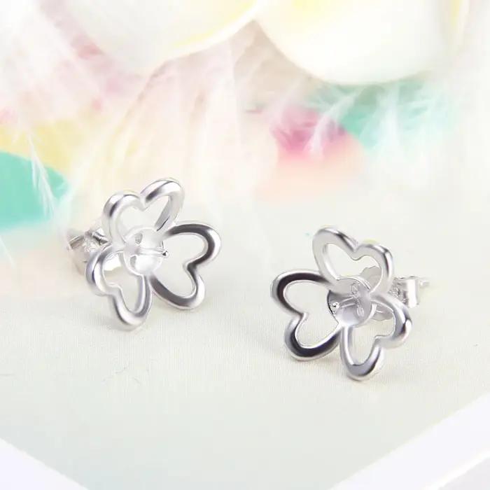 CLICI – boucles d'oreilles trèfle en argent Sterling 925 pour femmes