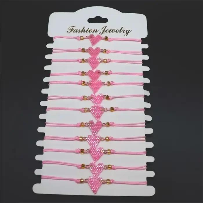Bracelet en verre rouge cœur forme squelette femme ethnique bijou cadeau pour filles occasions spéciales