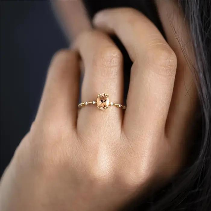 CANNER 925 argent bagues originales coloré cristal Bague de mariage pour les femmes amoureux minimaliste fiançailles