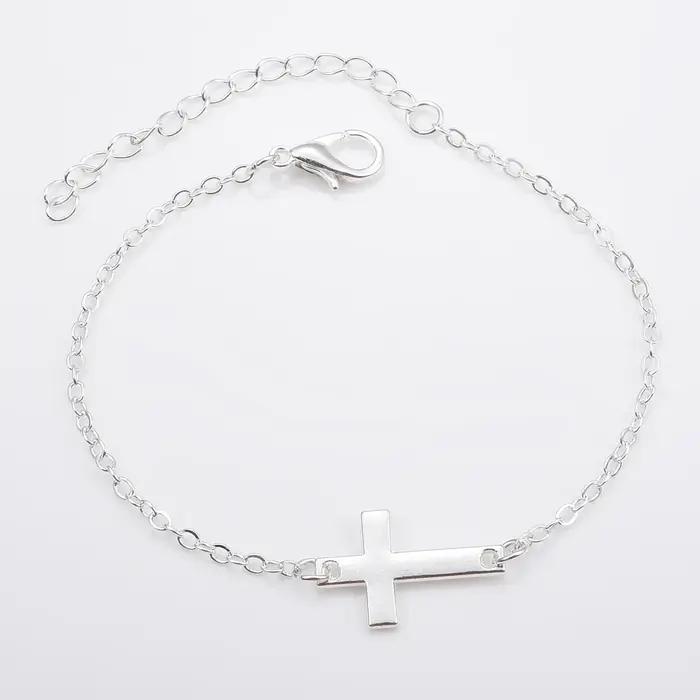 Bracelet à brins croisé en alliage de haute qualité design rond élégant pour femme bijou de mode luxe léger pour occasions spéciales