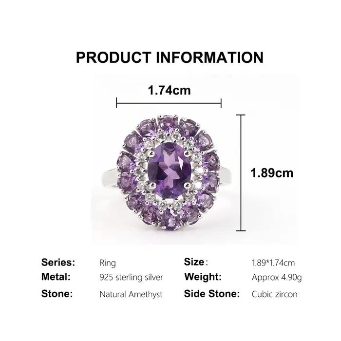 Bague élégante en argent sterling 925 pour femmes