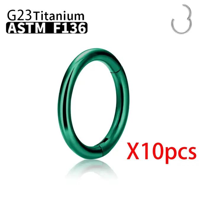 Anneaux de nez en titane G23