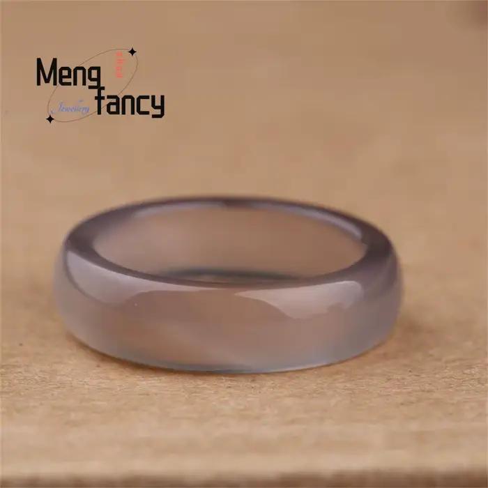 Bague en Agate Chalcédoine Naturelle Brésilienne