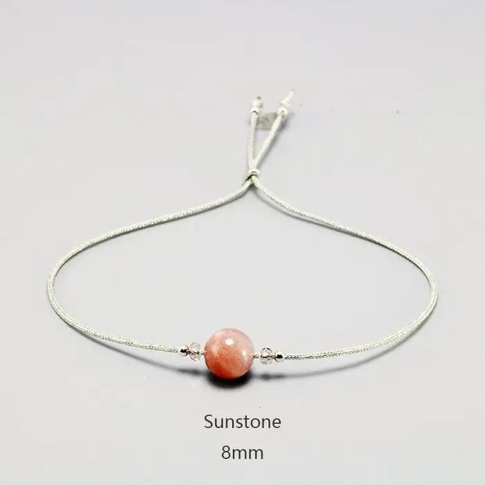 Bracelet en pierre de lune fait à la main