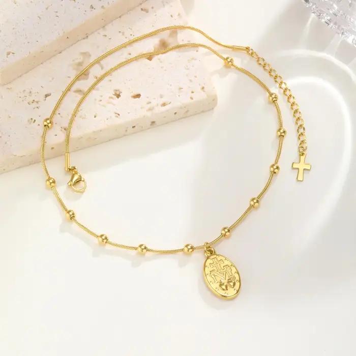 Collier vierge marie pour femmes