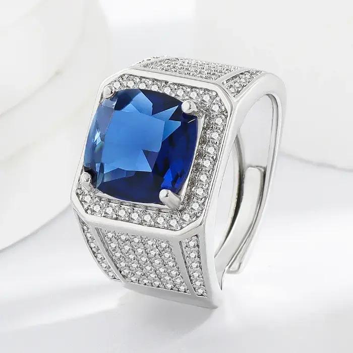Bague de luxe en argent Sterling 925