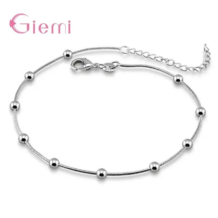 Bracelet élégant en argent Sterling 925 véritable pour femmes et filles