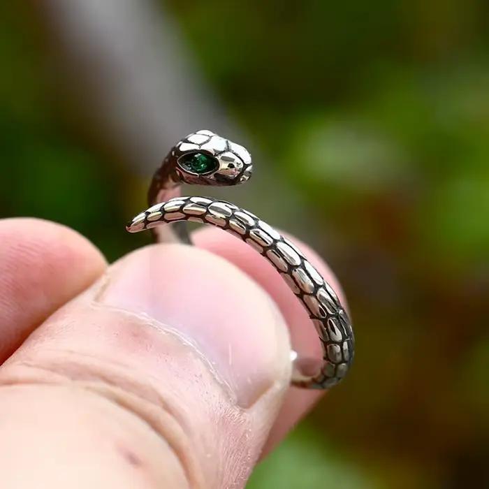 Zircon vert en argent sterling 925 Bague de mariage pour femmes
