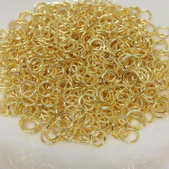 Anneaux de saut en laiton plaqués or 14K/18K pour bijoutiers amateurs et professionnels, accessoires en gros pour bracelets et colliers, idéal pour offrir à des occasions spéciales