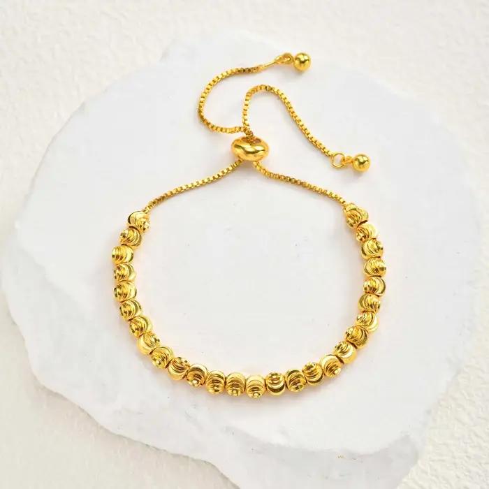 Bracelet de luxe en perles tricolores pour femmes