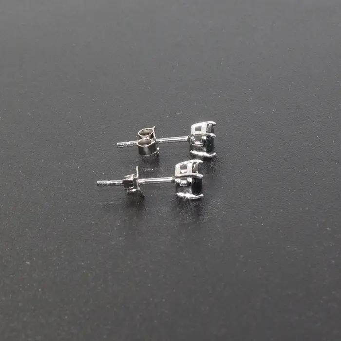 Boucles d'oreilles en saphir 100% véritable pour fille