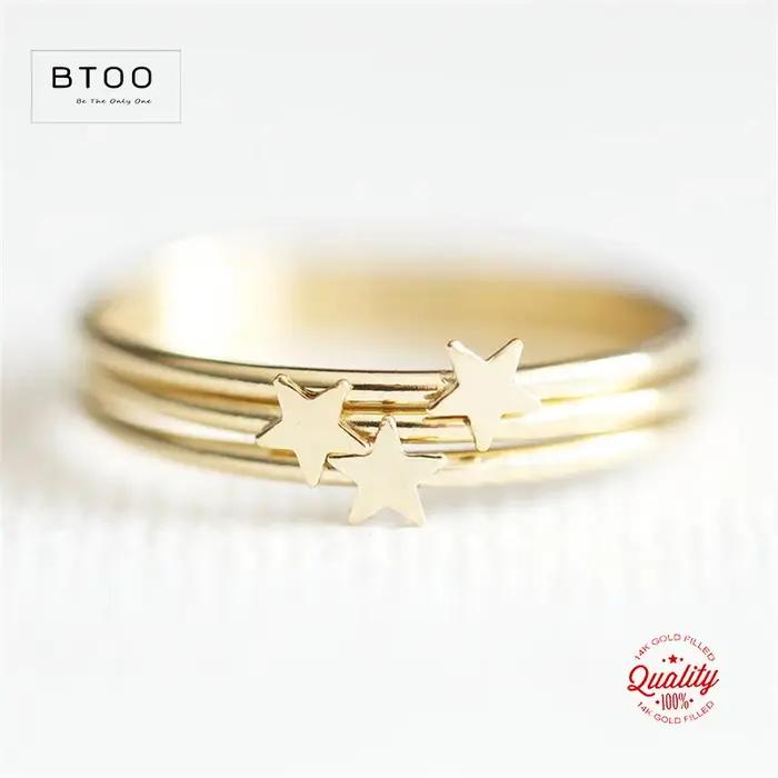 Bague empilable étoile 3