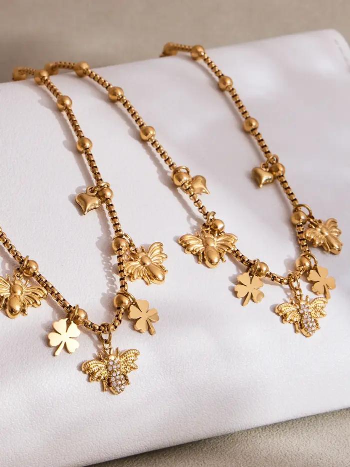 Nivora populaire abeille pendentif collier Bracelet