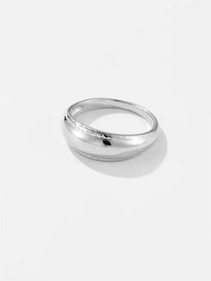 DPLAOPA – bague dôme Boston en argent Sterling 925, bijoux de luxe, rond, à la mode, bijoux de mariage