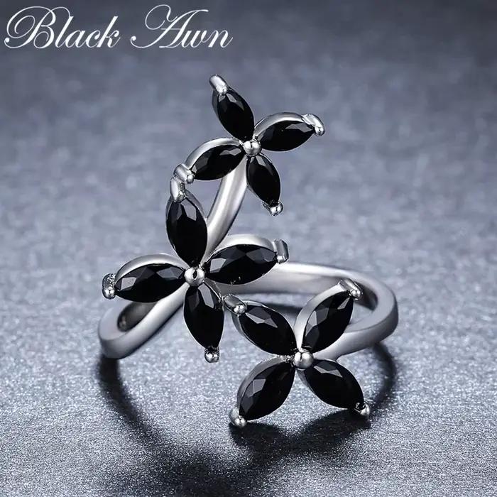 Black Awn 2025 nouveaux bijoux à la mode couleur argent