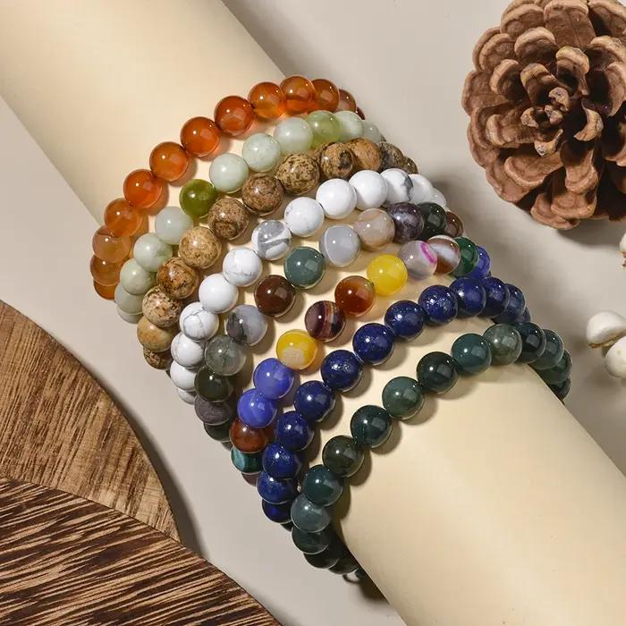 Bracelet ajustable en aventurine verte